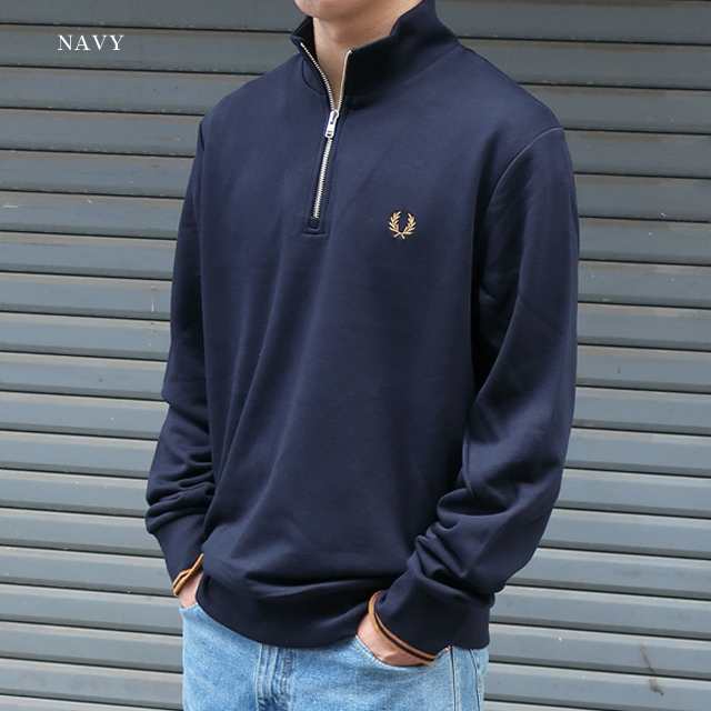 Fred perry ハーフジップ